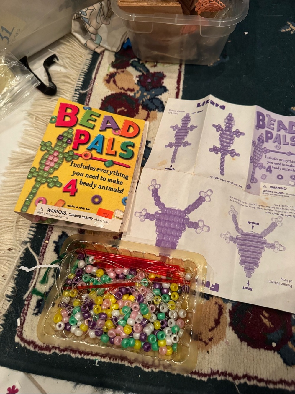 Kids Beading Kit opened has at least 2